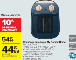 Chauffage céramique My Nomad Heater Rowenta