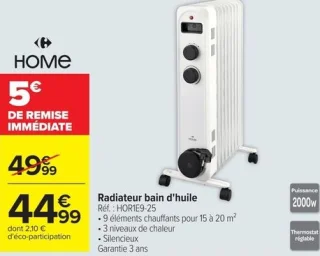 Radiateur bain d'huile HOME