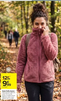 Veste fluffy femme Tex