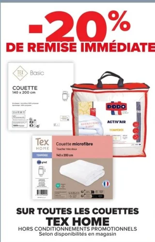 Couettes Tex Home