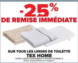 Linge de toilette Tex Home