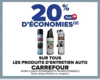 Produits d'entretien auto Carrefour