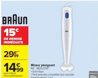 Mixeur plongeant Braun
