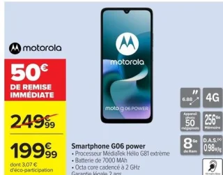 Smartphone G06 power Motorola