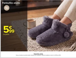 Pantoufles adulte Tex