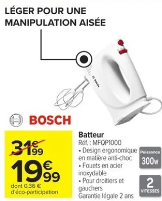 Batteur Bosch MFQP1000