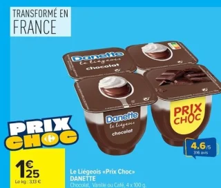Le Liégeois «Prix Choc» DANETTE
