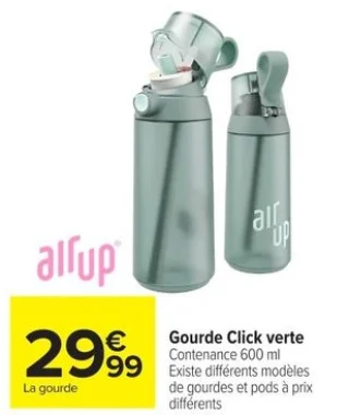 Gourde Click verte Air up