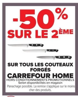 Couteaux forgés Carrefour Home
