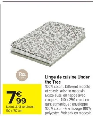Linge de cuisine Under the Tree Tex Home