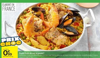 Paella Fruits de mer et poulet