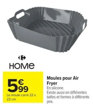 Moules pour Air Fryer HOME