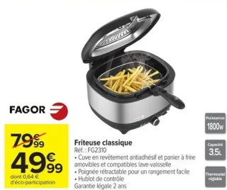 Friteuse classique FAGOR FG2310