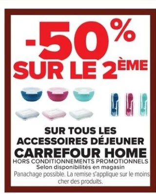 Accessoires déjeuner Carrefour Home