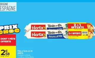 Pâte à Tarte en Or HERTA