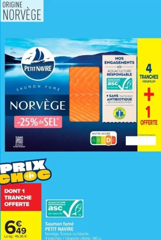 Saumon fumé PETIT NAVIRE