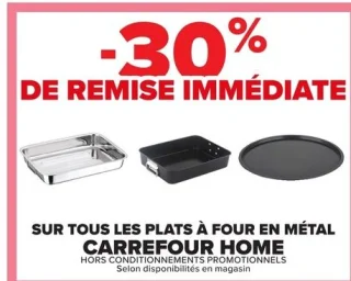 Plats à four en métal Carrefour HOME