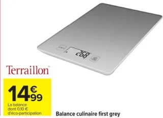 Balance culinaire first grey Terraillon