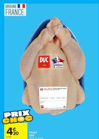 Poulet DUC Blanc ou Jaune