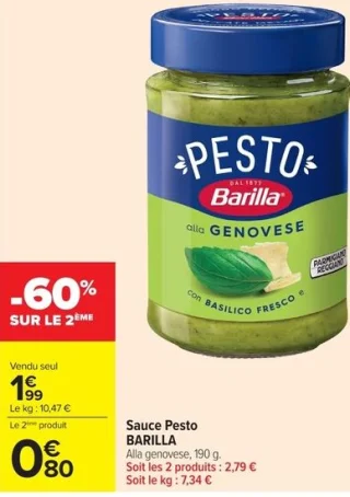 Sauce Pesto BARILLA Alla genovese