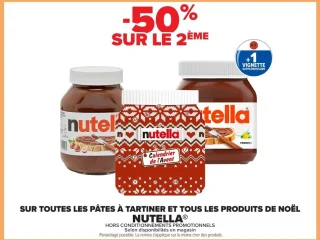 Pâtes à tartiner et produits de Noël Nutella