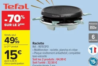 Raclette Tefal RE1513F0