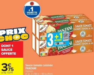 Sauce tomate cuisinée Panzani