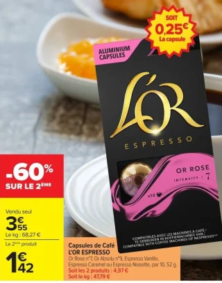 Capsules de Café L'OR ESPRESSO