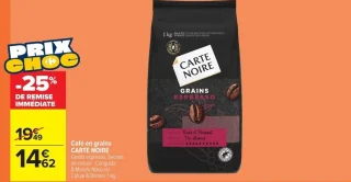 Café en grains CARTE NOIRE