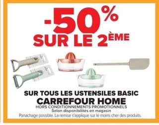 Ustensiles basic Carrefour Home