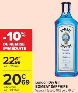 London Dry Gin BOMBAY SAPPHIRE