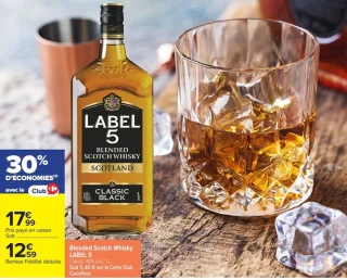 Blended Scotch Whisky LABEL 5 Classic 40% vol.
