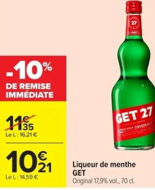 Liqueur de menthe GET Original