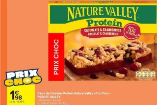 Barre de Céréales Protein Nature Valley «Prix Choc» NATURE VALLEY
