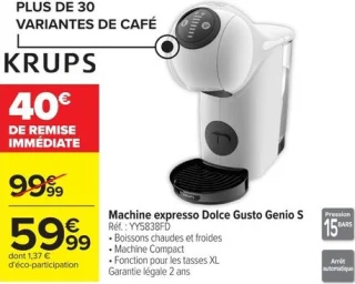 Machine expresso Dolce Gusto Genio S Krups