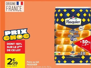 Pains au lait Pasquier