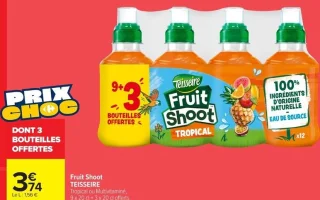 Fruit Shoot TEISSEIRE Tropical ou Multivitaminé