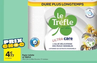 Papier toilette LE TREFLE
