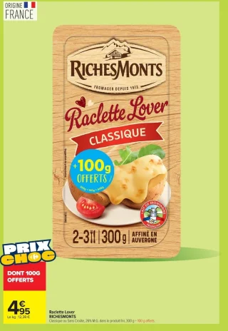 Raclette Lover Classique Richesmonts