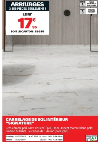 Carrelage de sol intérieur Signature