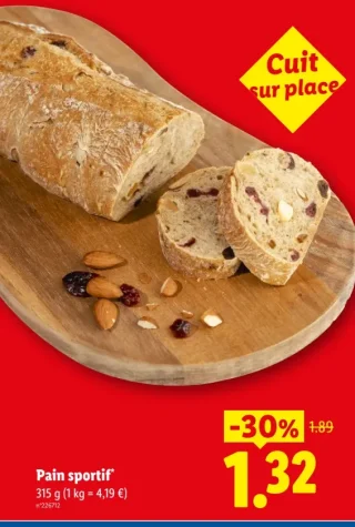 Pain sportif