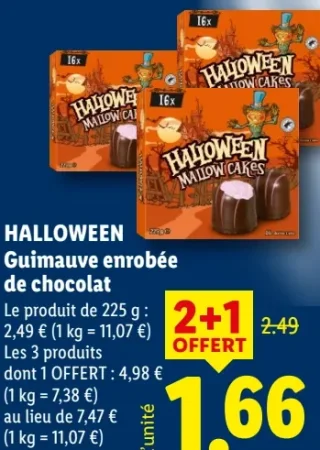 HALLOWEEN Guimauve enrobée de chocolat