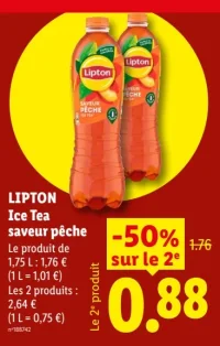 Lipton Ice Tea saveur pêche