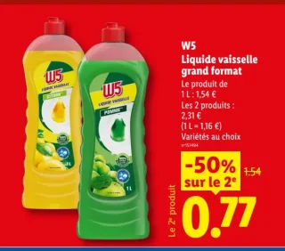 W5 Liquide vaisselle grand format