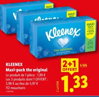 Kleenex Maxi-pack the original