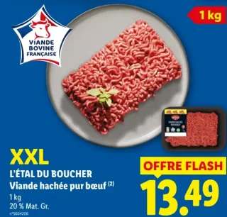 L'ÉTAL DU BOUCHER XXL Viande hachée pur bœuf