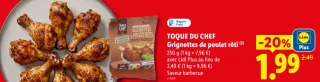TOQUE DU CHEF Grignottes de poulet rôti Saveur barbecue