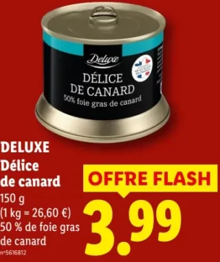 DELUXE Délice de canard 50% de foie gras de canard