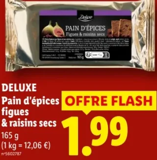 DELUXE Pain d'épices figues & raisins secs