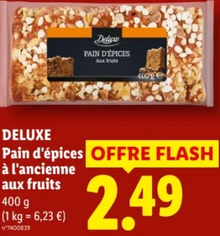 DELUXE Pain d'épices à l'ancienne aux fruits